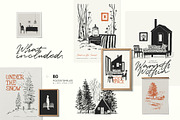 Winter Forest | Poster Builder, an Object Graphic by KetteCreate (Thumbnail 4 of 15)