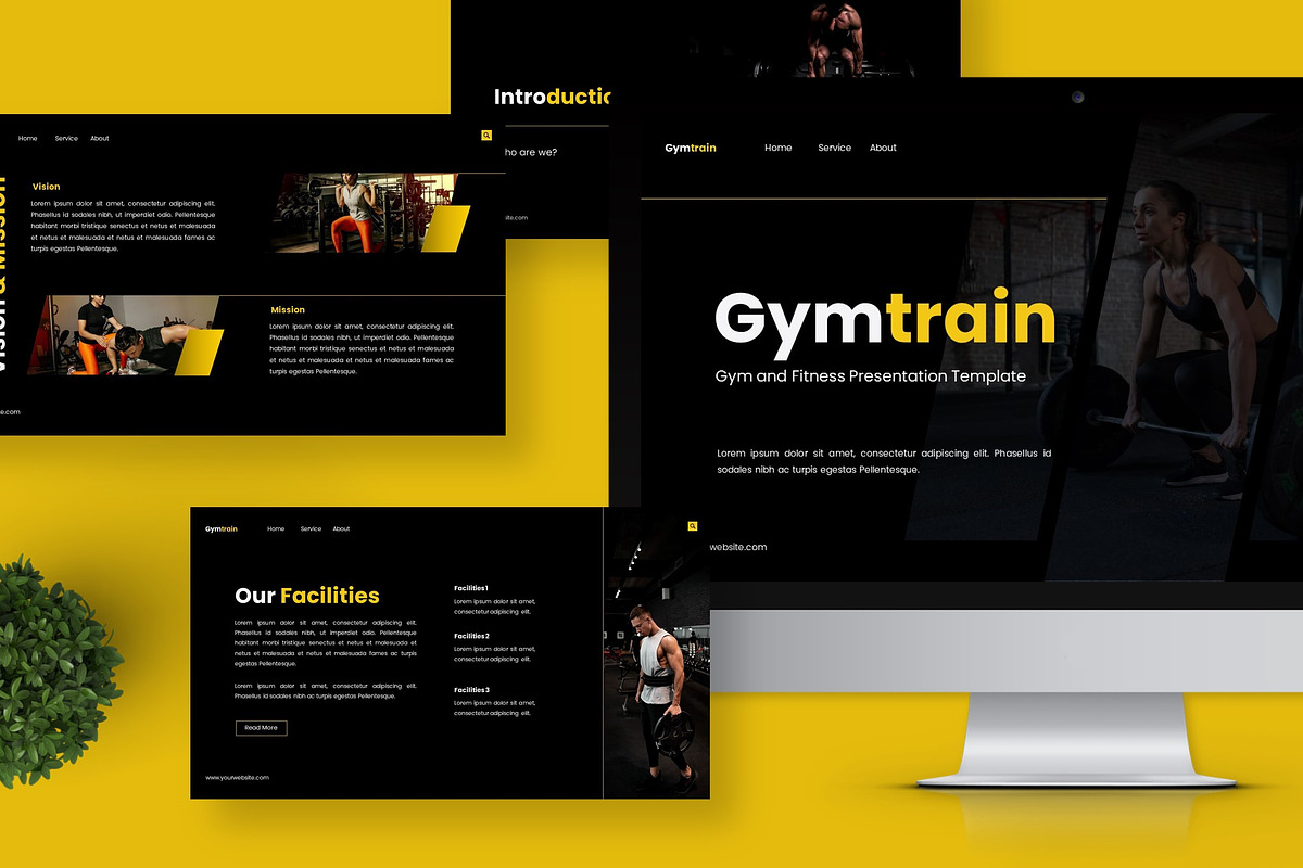 Gymtrain - Keynote Templates, a Presentation Template by Deepslide Studio (Photo 2 of 6)