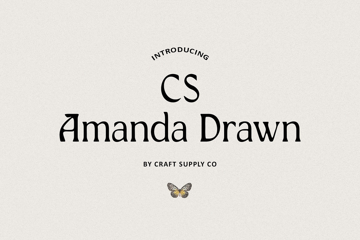CS Amanda Drawn, a Serif Font by Craft Supply Co. (Photo 1 of 8)