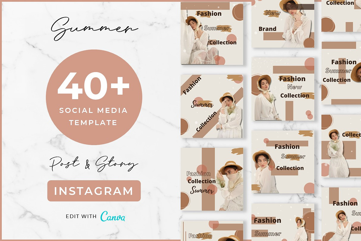 Instagram Canva Template, a Social Media Template by kreatifreya
