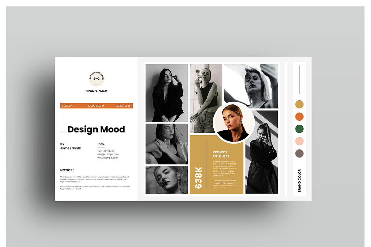 Fashion Mood Board Design Template, a Presentation Template by Spark_Creative (Photo 4 of 5)