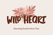 Wild Heart Font for Crafters, a Script Font by BarcelonaShop (Thumbnail 1 of 11)