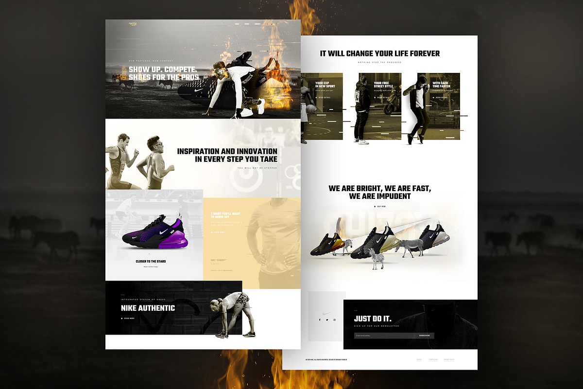 Nike Store - Elementor Pro Layout, a Websites & App Template by Ceaso Store (Photo 3 of 3)