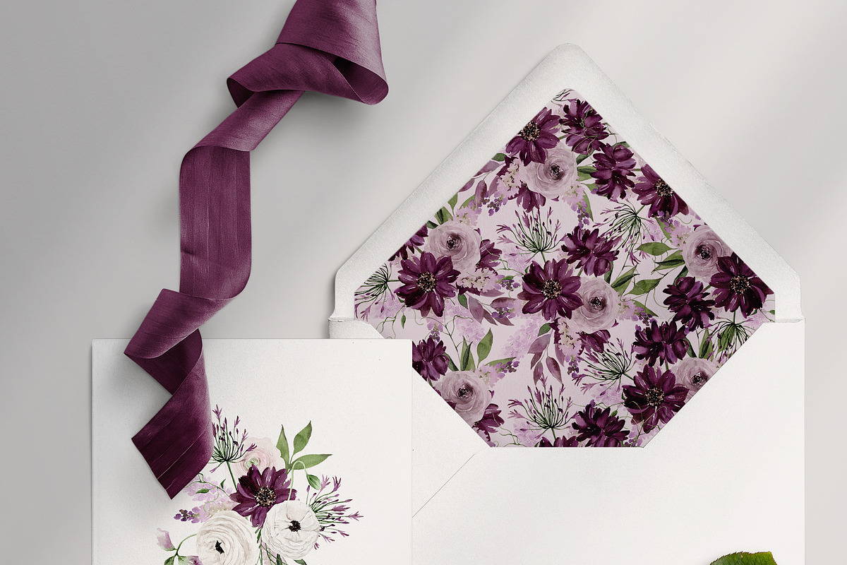 Watercolor flower - Mineral Violet, an Illustration by Beigetime (Photo 6 of 14)