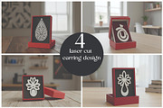 Modern Laser Cut Earrings, an Object Graphic by Designer_Momina (Thumbnail 1 of 5)