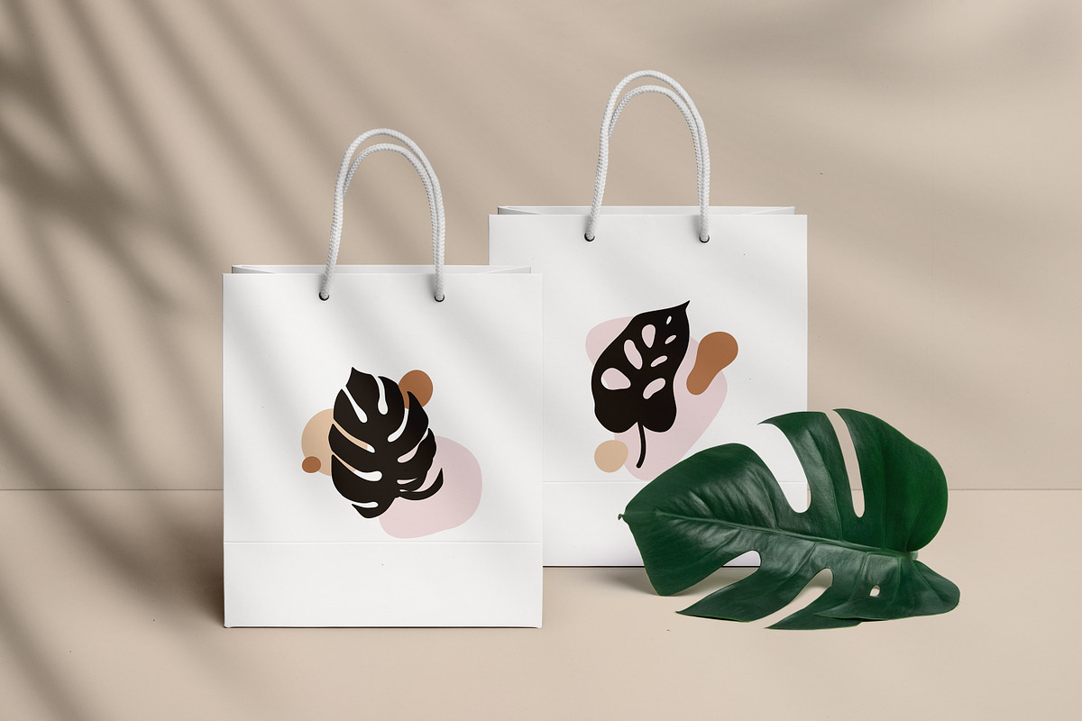 Exotic leaf and abstract shapes set, a Decorative Illustration by Good Studio (Photo 6 of 7)