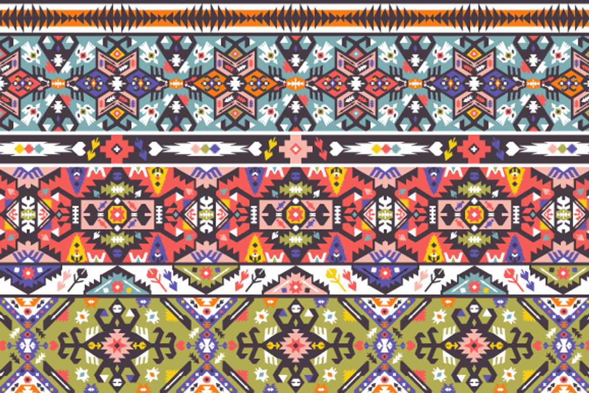 Collection Bright Aztec Patterns, a Pattern Graphic by tomuato (Photo 3 of 4)