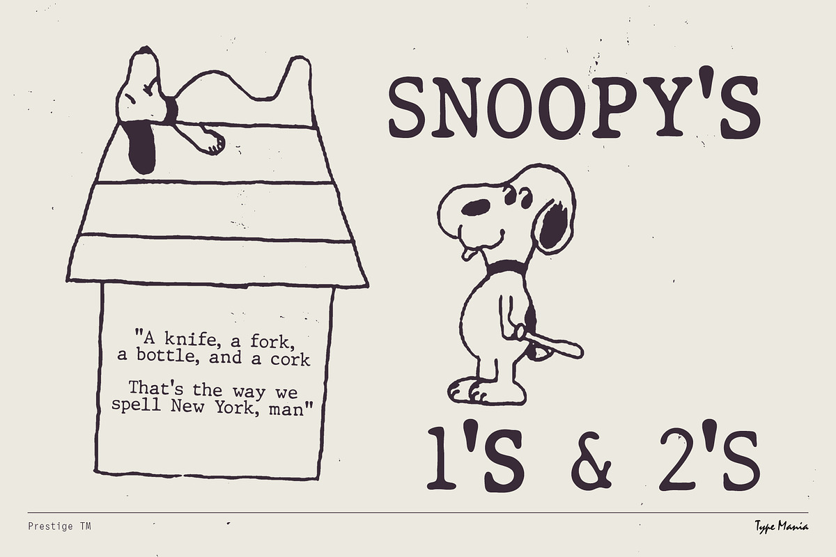 Prestige TM – Organic Typewriter, a Serif Font by Type Mania (Photo 2 of 11)