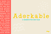Adorkable - A Handwritten Serif Duo, a Serif Font by Mix Fonts (Thumbnail 1 of 6)