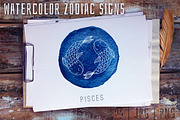 Watercolor zodiac signs, an Illustration by Blue Ink Studio (Thumbnail 1 of 4)