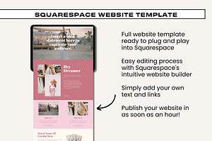 Squarespace - Pink Boho