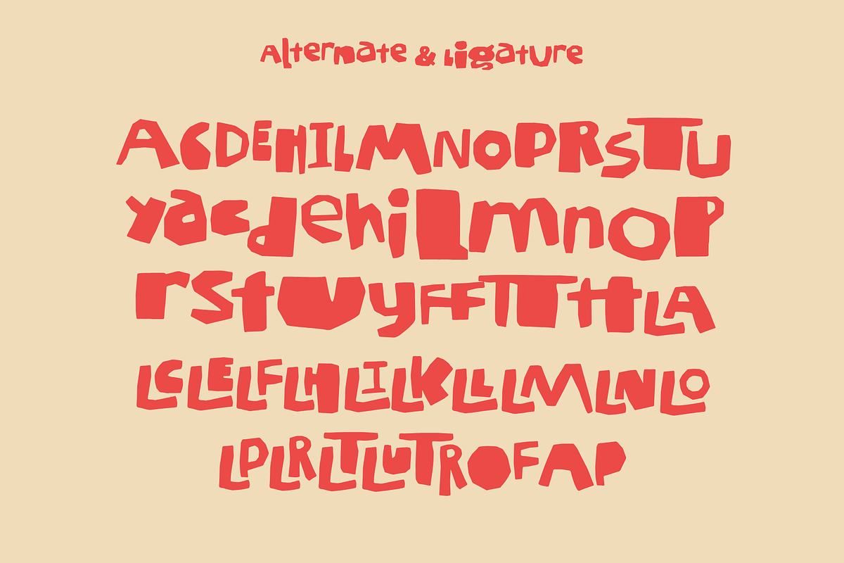 The Craftigo Patcher - Paper Cutout, a Sans Serif Font by Bring To Type (Photo 7 of 7)