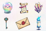 Cute Wizard School  Clipart, an Illustration by CreationArt (Thumbnail 7 of 9)