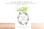 Modern Watercolor Leaves Clipart Set, an Illustration by Essem Creatives (Thumbnail 2 of 6)