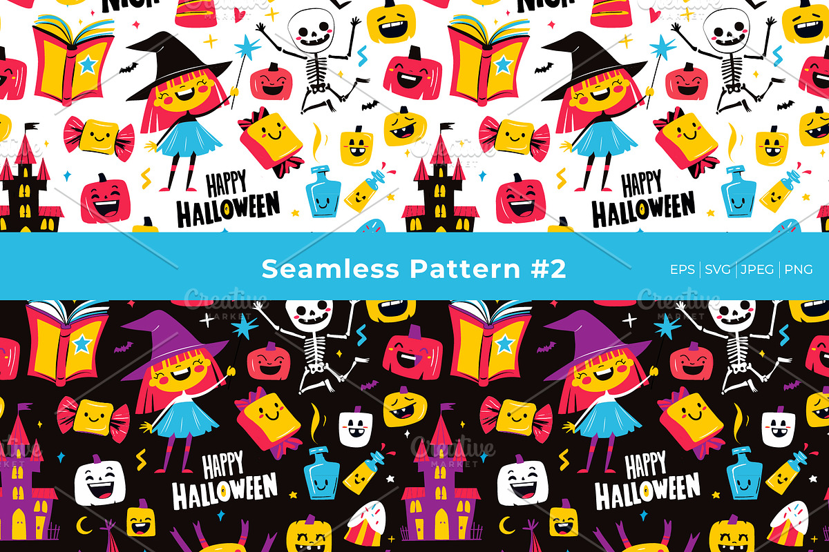 Happy Halloween Stickers Collection, a Seasonal Illustration by VasilkovS (Photo 5 of 9)