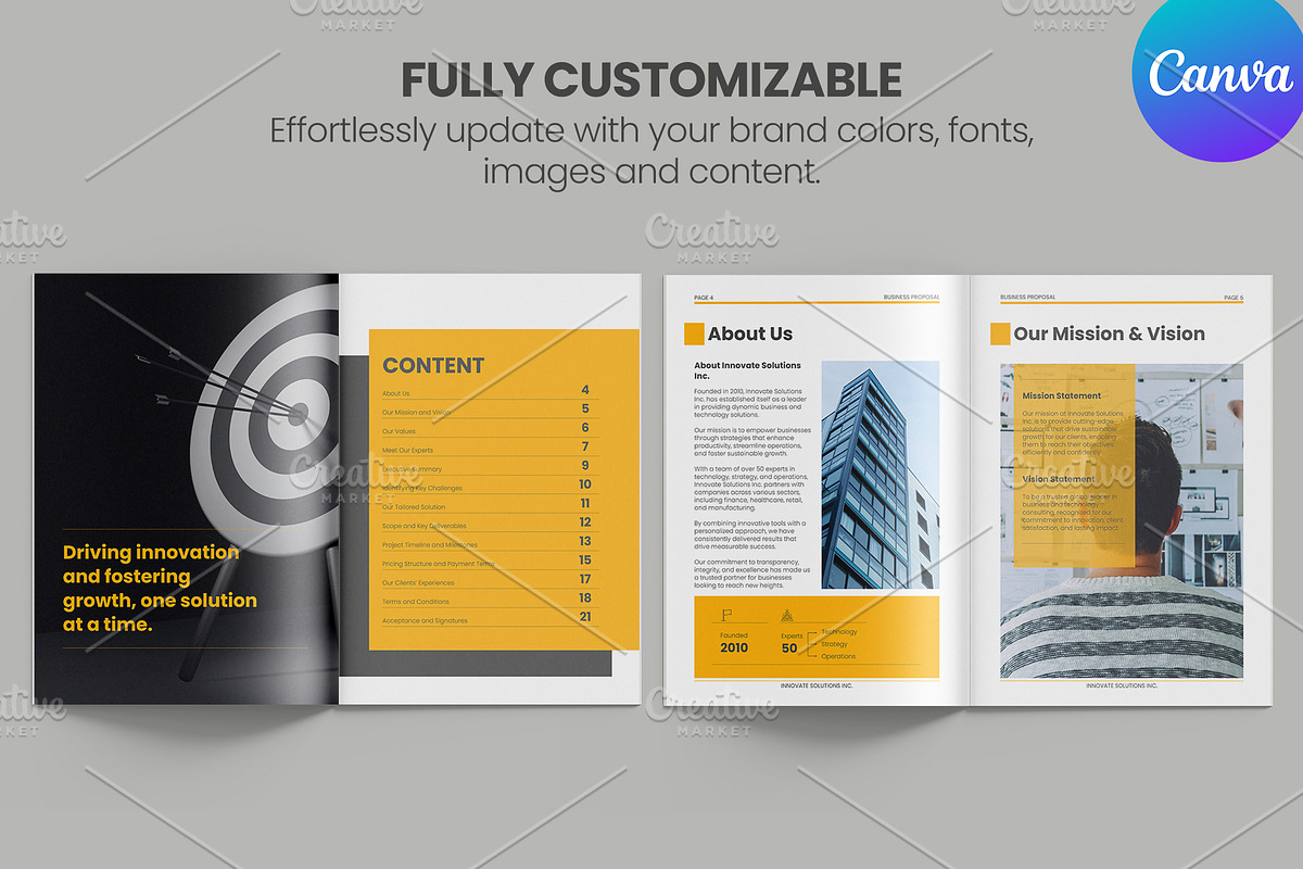 Professional Business Proposal, a Brochure Template by Oshin Design (Photo 4 of 8)