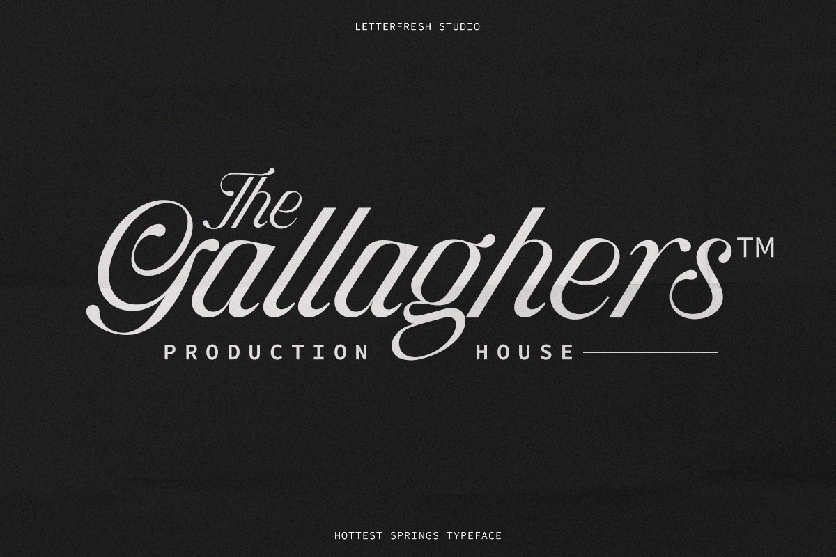 Hottest Springs Typeface, a Script Font by Letter Fresh (Photo 4 of 12)