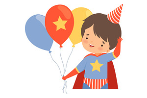 Little Boy Wearing Carnival Costume, an Object Illustration by TopVectors