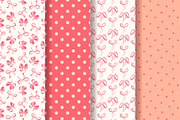 Seamless pattern with hearts & bows, a Pattern Graphic by Tati_Kli (Thumbnail 1 of 5)