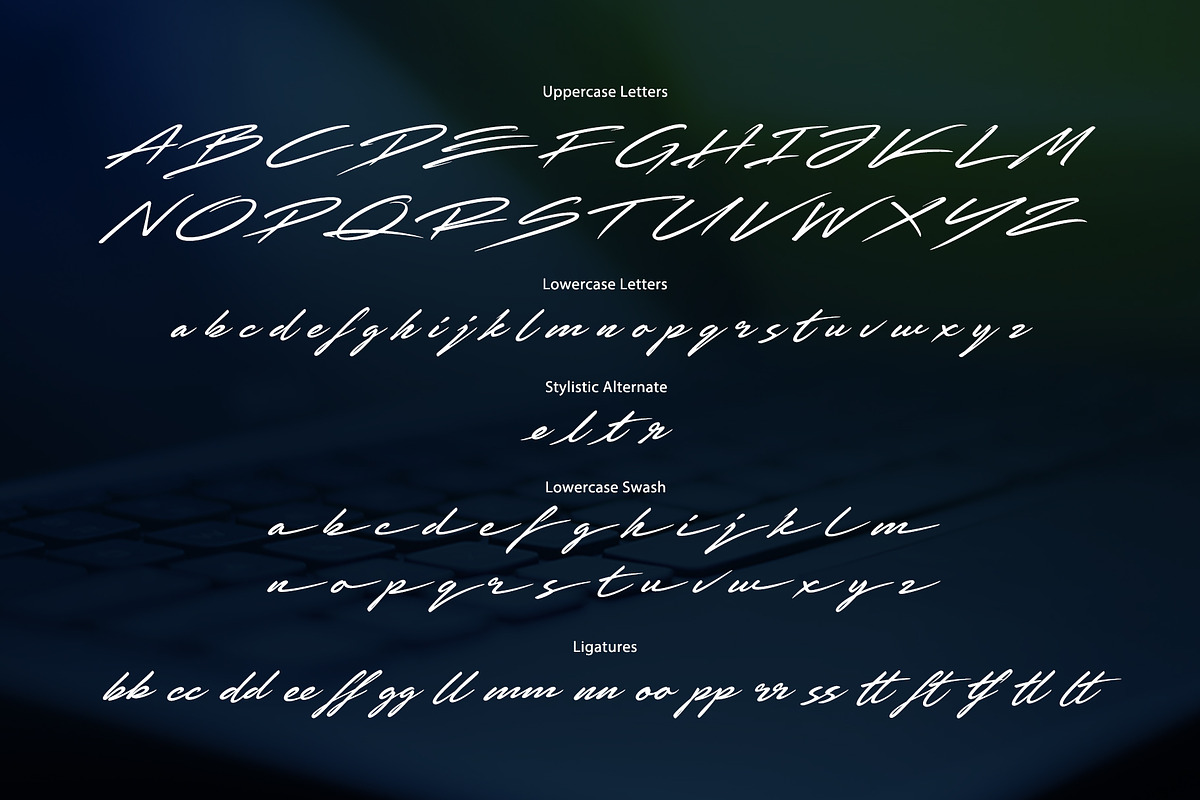 Deep Handwritten Font, a Font by sunnytudu (Photo 8 of 10)