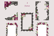 Mulberry Night Lace & Florals, a Seasonal Illustration by Catch the Dream Art (Thumbnail 7 of 14)
