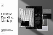 4-Part Stationery Branding Mockup, a Books & Magazine Mockup by ReAffirm (Thumbnail 1 of 8)