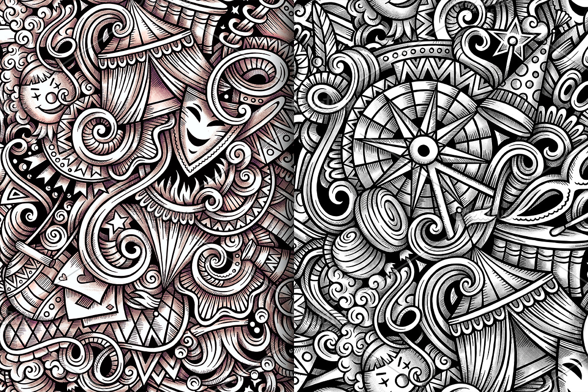 Amusement Park Graphics Patterns, a Pattern Graphic by BALABOLKA (Photo 3 of 6)