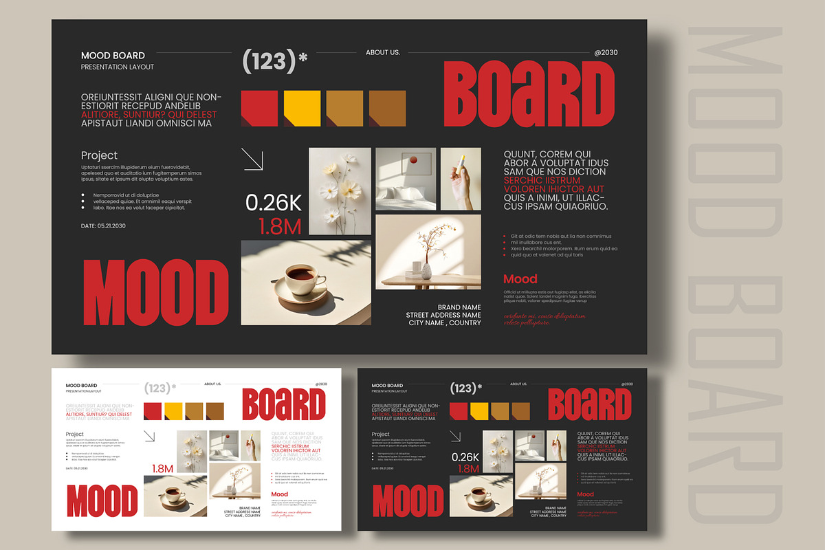 Modern Mood Board Template, an UI Kit Template by MightyDesign (Photo 1 of 6)