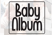 Baby Album | Script Font, a Script Font by Scratchones (Thumbnail 1 of 8)