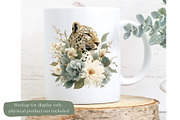 Green Boho Flower Clipart Bundle, a Decorative Illustration by Nicole Branger Art (Thumbnail 14 of 20)