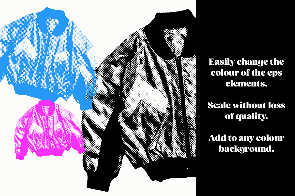 1980's grunge halftone elements, a Graphic by ink drop (Photo 4 of 6)
