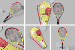 Tennis Racket Mockups