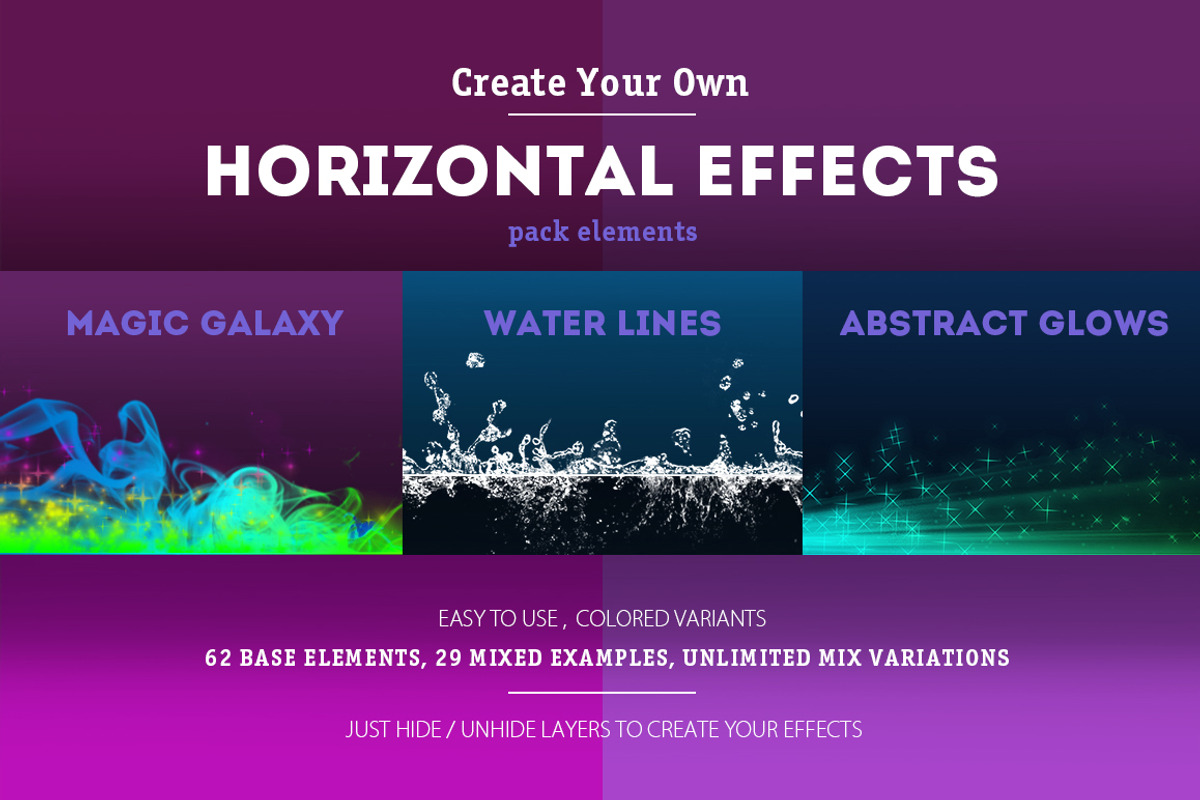 Horizontal Effects Pack [-30% off], a Templates & Theme by CleanLines (Photo 1 of 5)