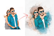 Wedding Watercolor Art Photo Effect, an Action Add-On by MRI STUDIO (Thumbnail 8 of 22)