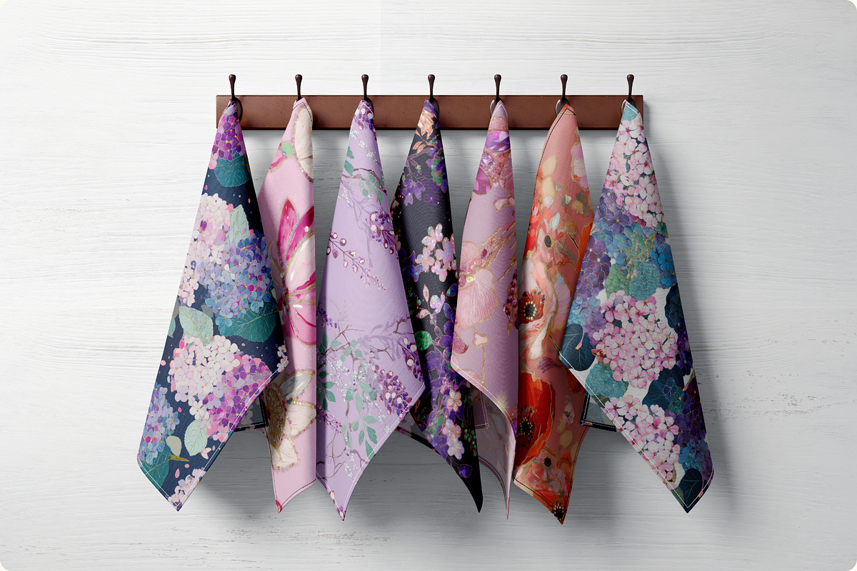 Gilded Petal Jeweled Florals, a Pattern Graphic by Ninterints (Photo 9 of 17)