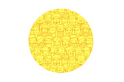 Seamless people pattern 1, a Pattern Graphic by Beatriz Gascón (Thumbnail 3 of 5)