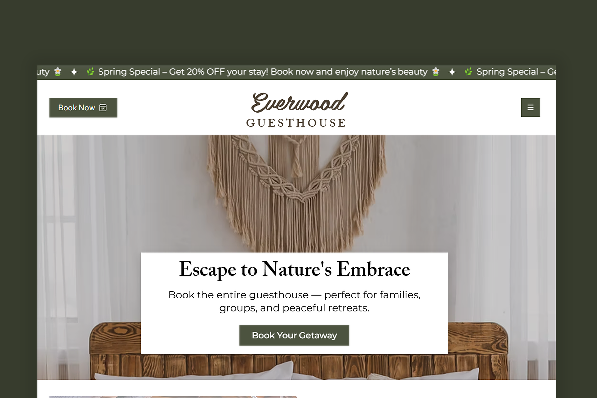 Guesthouse - Wix Studio Website preview 5