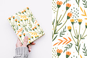 Hand drawn floral seamless patterns, a Pattern Graphic by hanifa_design (Thumbnail 6 of 10)