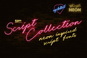 Night Light: The Neon Script Fonts, a Script Font by Wingsart Studio (Thumbnail 1 of 11)