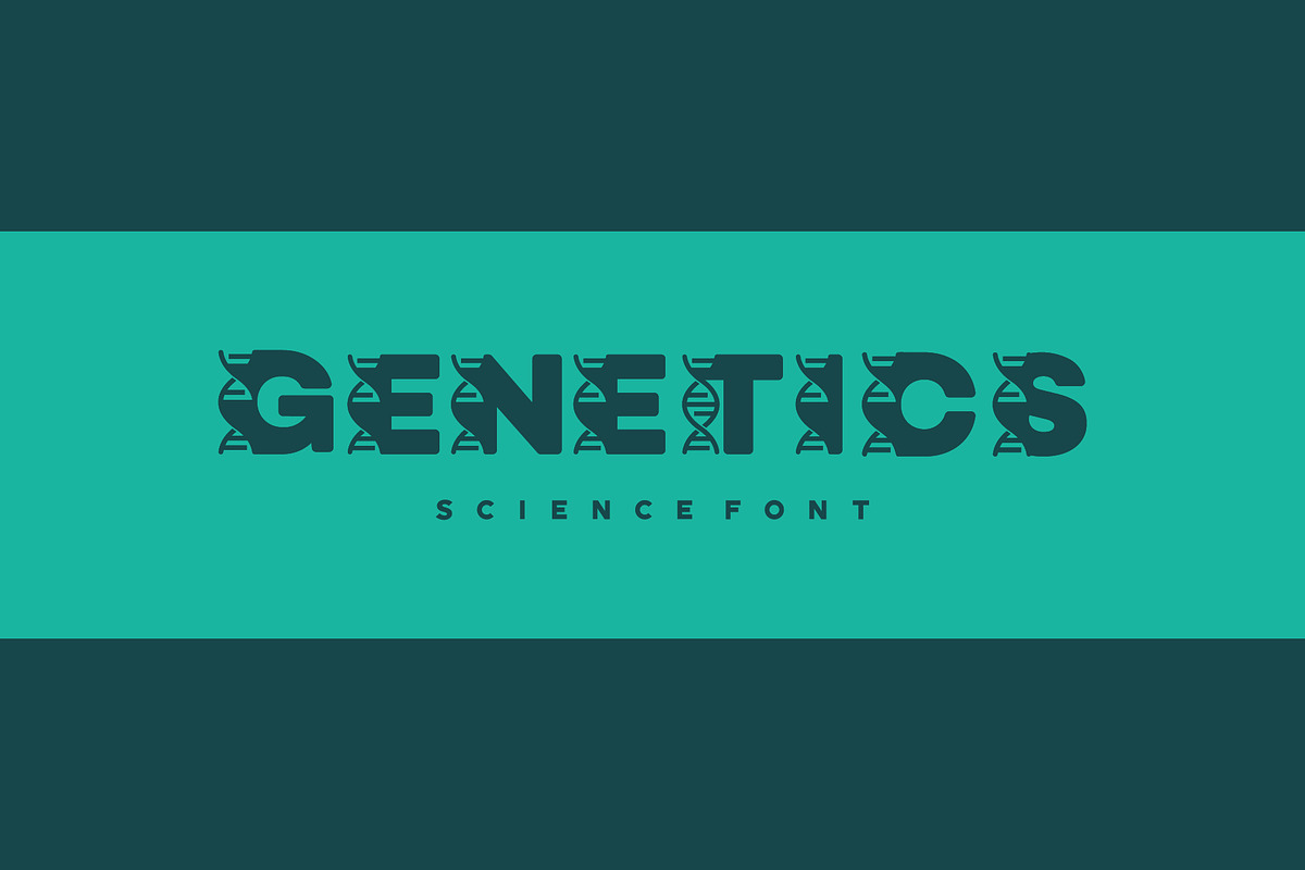 Collection of Science Genetic Font, a Branding & Logo Template by Lucky Creative (Photo 2 of 4)