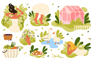 Cottagecore elements collection, a Seasonal Illustration by Annie Birdie (Thumbnail 2 of 7)