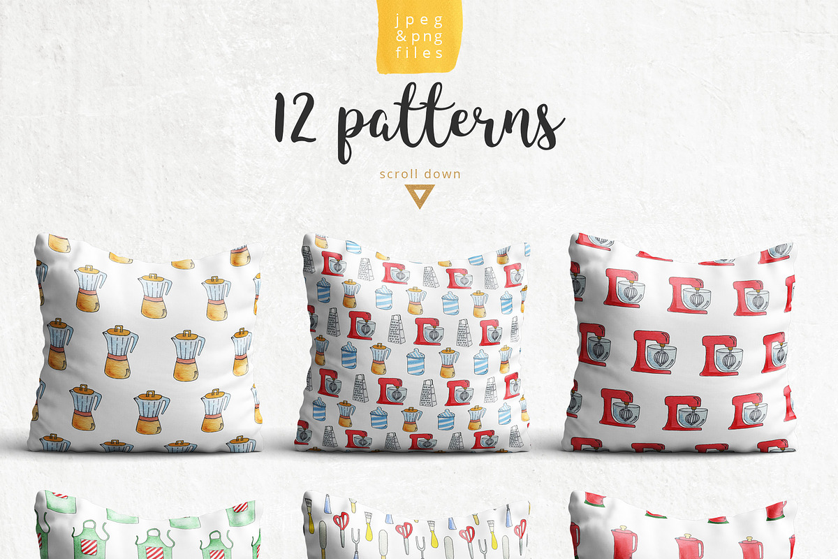 Kitchen patterns & elements, an Illustration by likorbut (Photo 3 of 4)