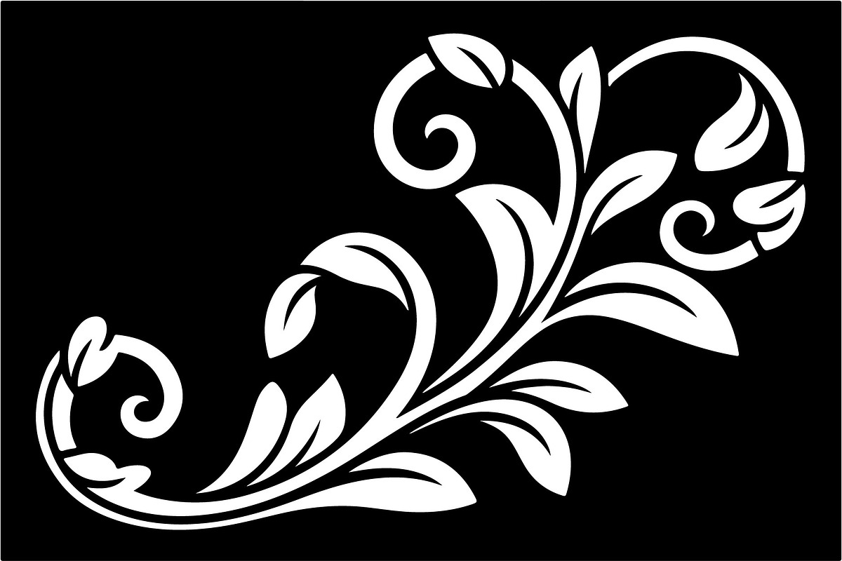 Floral Swirl Laser Cut Vector Set, an Illustration by Gfx_Store (Photo 6 of 7)