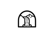 Waterfall Arch Landscape SVG Bundle, an Illustration by jahid234 (Thumbnail 25 of 31)