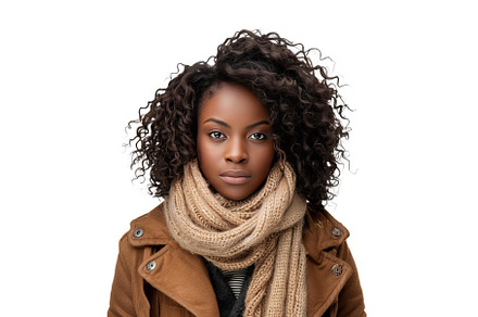 Confident young woman with curly, a Beauty & Fashion Photo by Ylivdesign