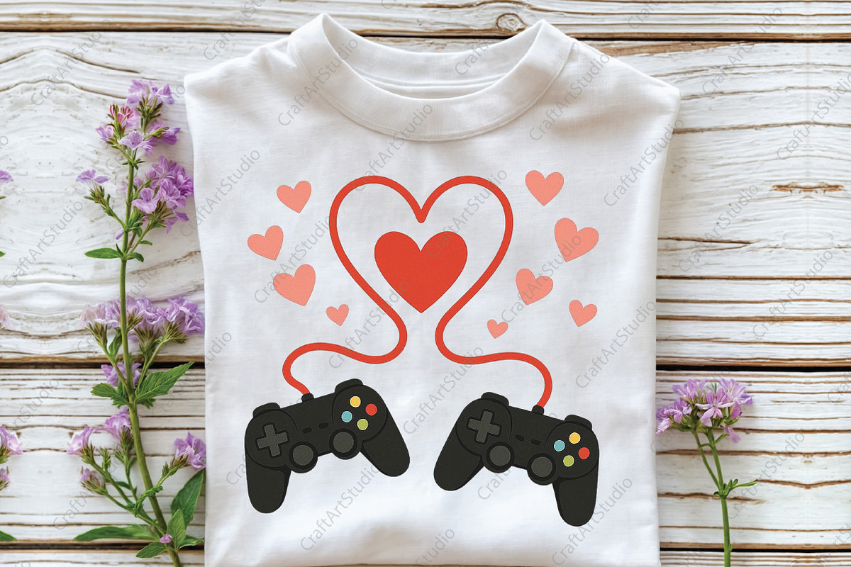 Gamer Valentine's Day Love PNG, an Illustration by CraftArtStudio (Photo 3 of 4)