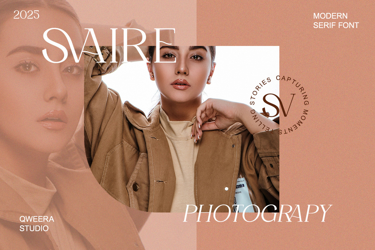 Chambery - Modern Elegant Luxury, a Serif Font by Qweera Studio (Photo 6 of 12)