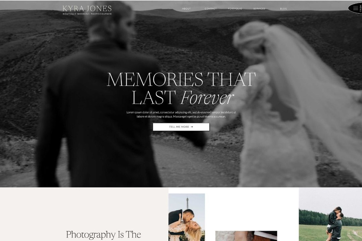 Showit website Kyra, a Landing Page Template by KOBA themes (Photo 3 of 3)
