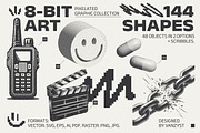 8-Bit Art. Pixelated Graphic Pack, a Graphic by Vanzyst