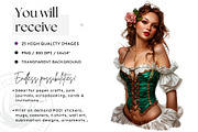 Burlesque Cabaret Woman clipart Set, a Person Illustration by ThatsDesignArt (Thumbnail 2 of 10)